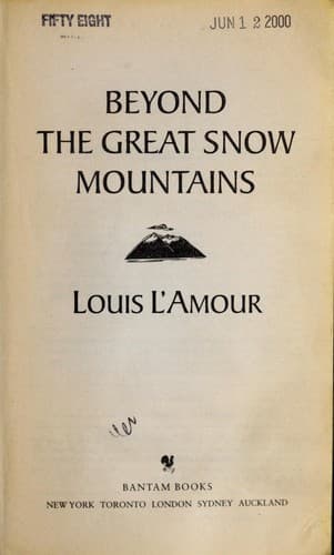 Portada de Beyond the great snow mountains