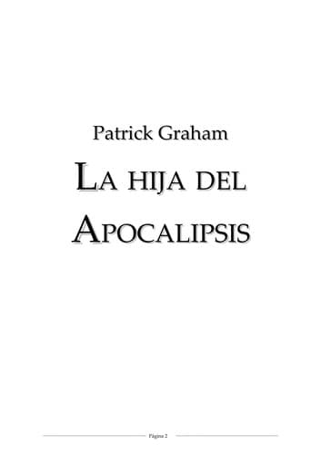 Portada de La hija del Apocalipsis/ Apocalypse according to Mary