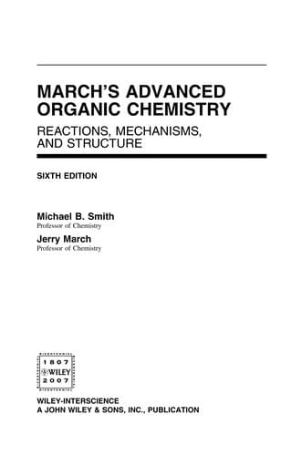 Portada de March's advanced organic chemistry