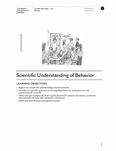 Portada de Methods in behavioral research