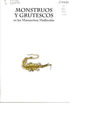 Portada de Monstruos y grutescos en los manuscritos medievales