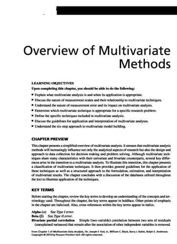 Portada de Multivariate data analysis