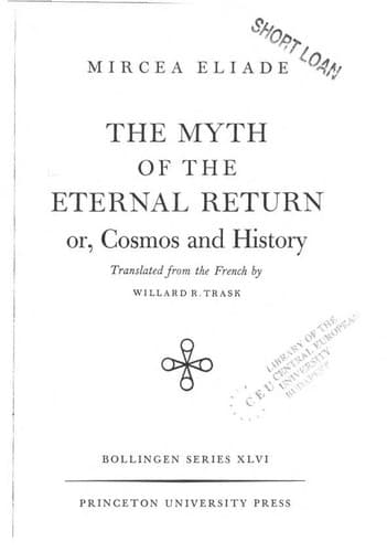 Portada de The myth of the eternal return