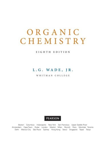 Portada de Organic chemistry