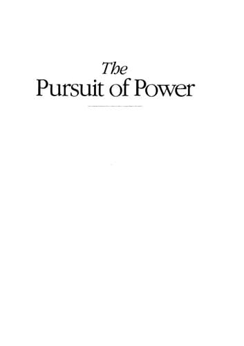Portada de The pursuit of power