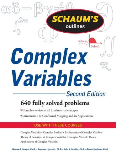 Portada de Schaum's outline of complex variables