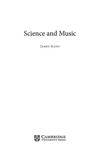 Portada de Science and music