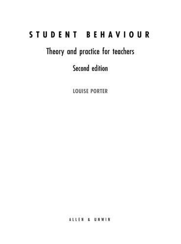 Portada de Student behaviour