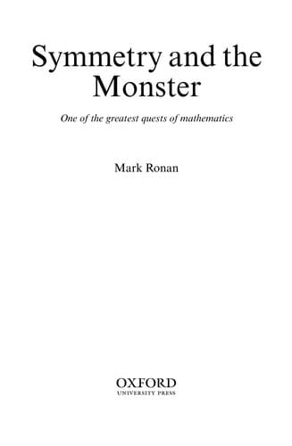 Portada de Symmetry and the monster