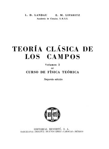 Portada de Curso de física teórica