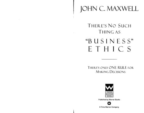 Portada de There's no such thing as business ethics