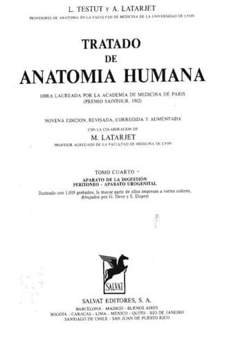 Portada de Tratado de anatomía humana