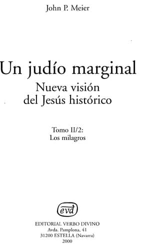 Portada de Un judío marginal