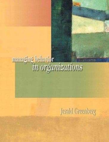 Portada de Managing Behavior in Organizations (4th Edition)