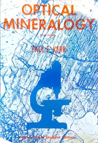 Portada de Optical mineralogy