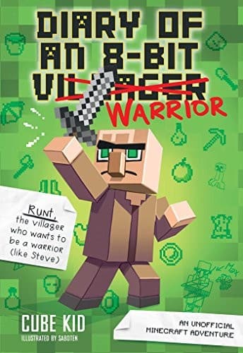 Portada de Diary of an 8-Bit Warrior (Book 1 8-Bit Warrior series): An Unofficial Minecraft Adventure (Volume 1)