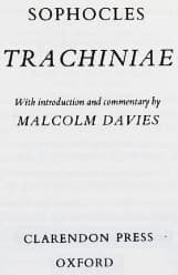 Portada de Trachiniae