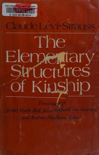 Portada de The elementary structures of kinship