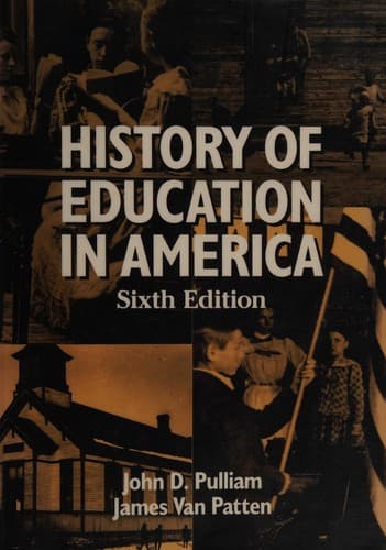 Portada de History of education in America