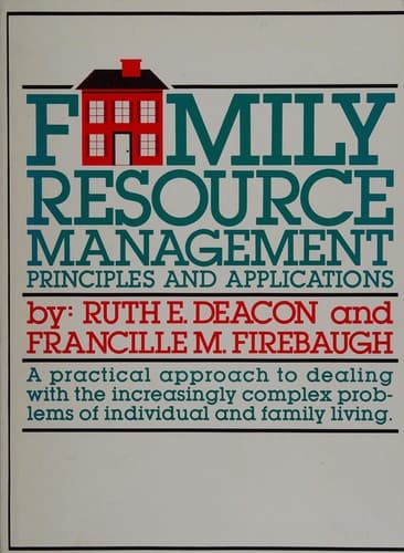 Portada de Family resource management