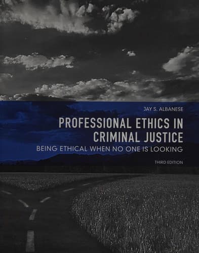 Portada de Professional ethics in criminal justice