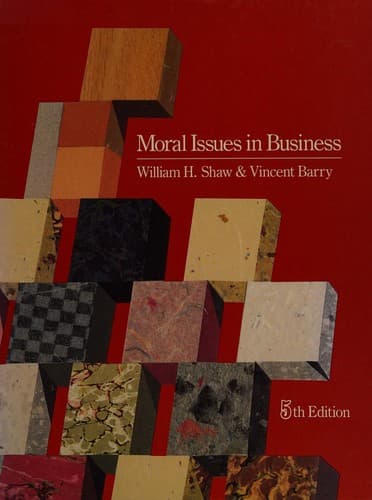 Portada de Moral issues in business