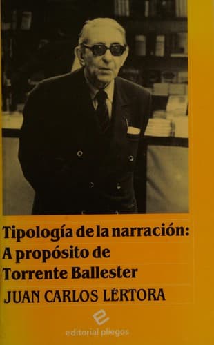 Portada de Tipología de la narración