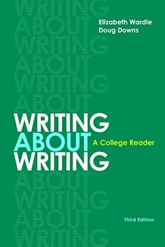 Portada de Writing about Writing