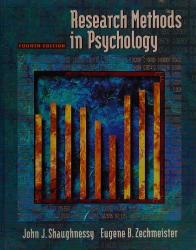 Portada de Research methods in psychology