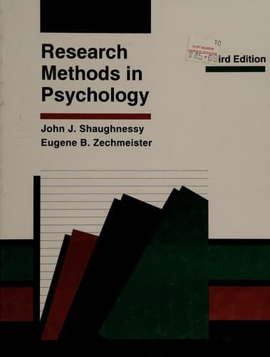 Portada de Research methods in psychology