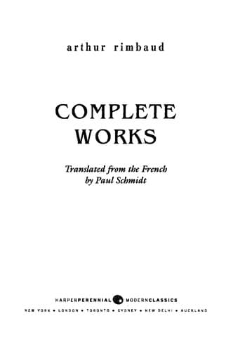 Portada de Arthur Rimbaud