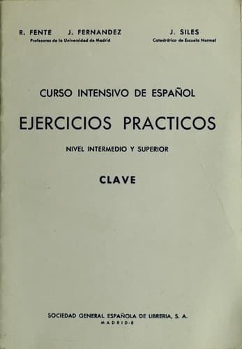 Portada de Curso intensivo de español