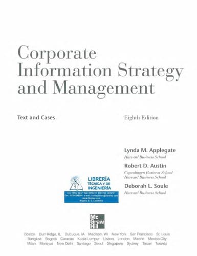 Portada de Corporate information strategy and management