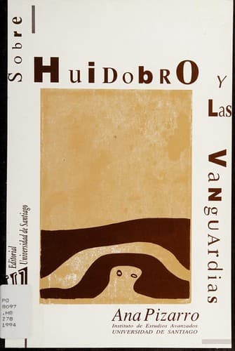 Portada de Sobre Huidobro y las vanguardias