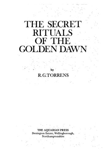 Portada de The secret rituals of the Golden Dawn