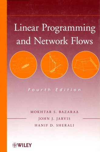 Portada de Linear programming and network flows