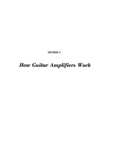 Portada de Electric guitar amplifier handbook.
