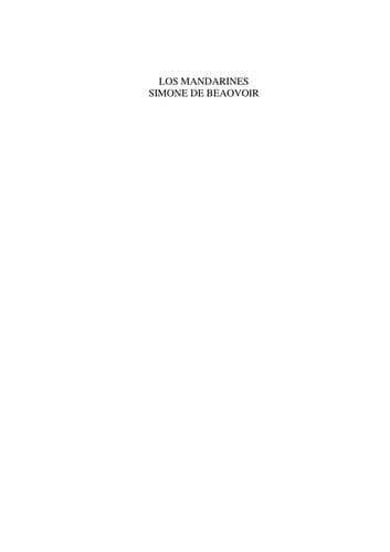 Portada de Los mandarines