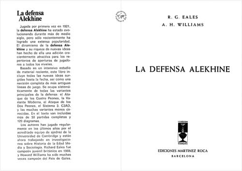 Portada de La defensa Alekhine