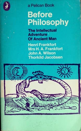 Portada de Before philosophy