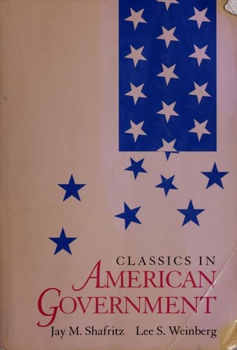 Portada de Classics in American government