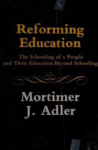 Portada de Reforming education