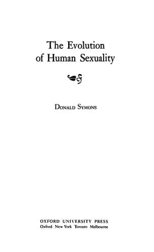 Portada de The evolution of human sexuality