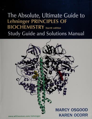 Portada de The absolute, ultimate guide to Lehninger principles of biochemistry