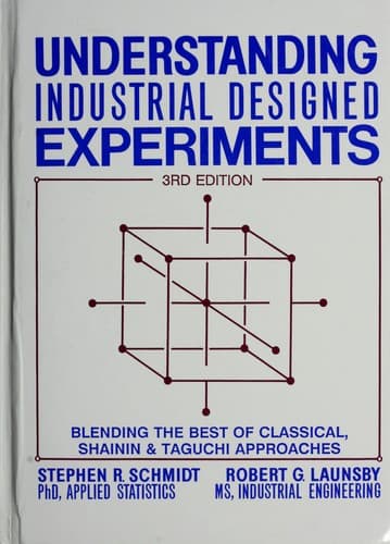 Portada de Understanding industrial designed experiments