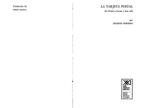 Portada de La tarjeta postal