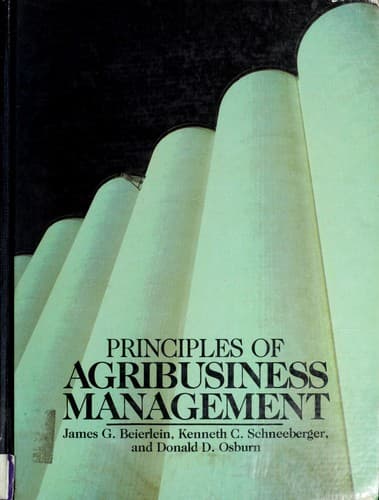 Portada de Principles of agribusiness management