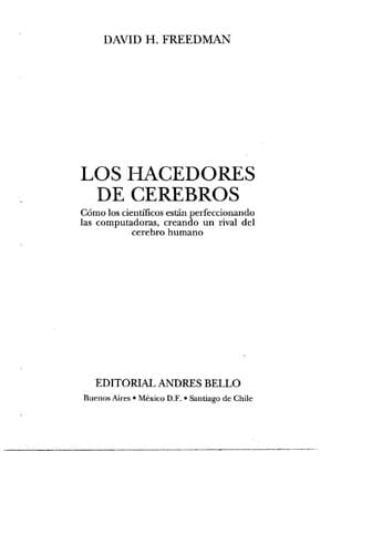 Portada de Los hacedores de cerebros