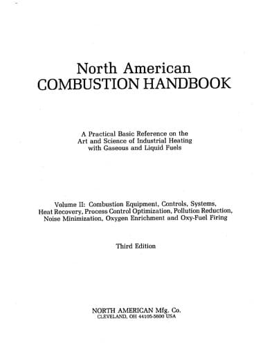 Portada de North American Combustion Handbook