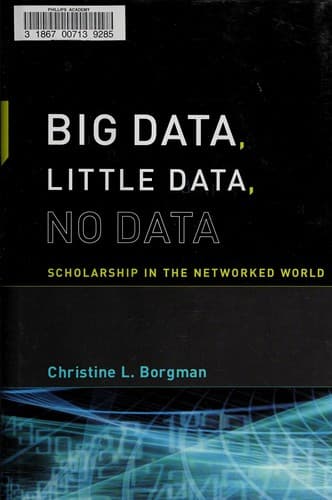 Portada de Big data, little data, no data
